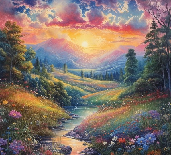记忆画卷，心中永恒的风景,记忆画卷，心中永恒的风景,未来,画卷,第1张