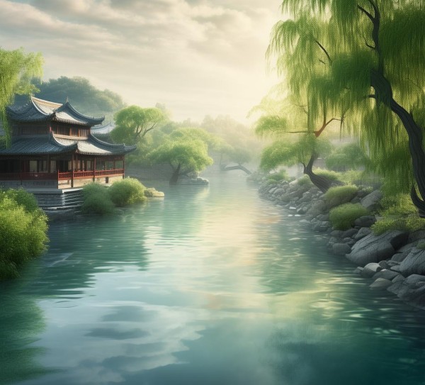 江韵诗章——江水之美如画句,江韵诗章——江水之美如画句,画卷,诗意,动人句子,第1张