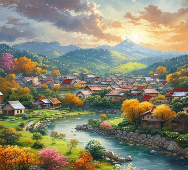 四季如诗的家乡画卷,四季如诗的家乡画卷,画卷,第1张