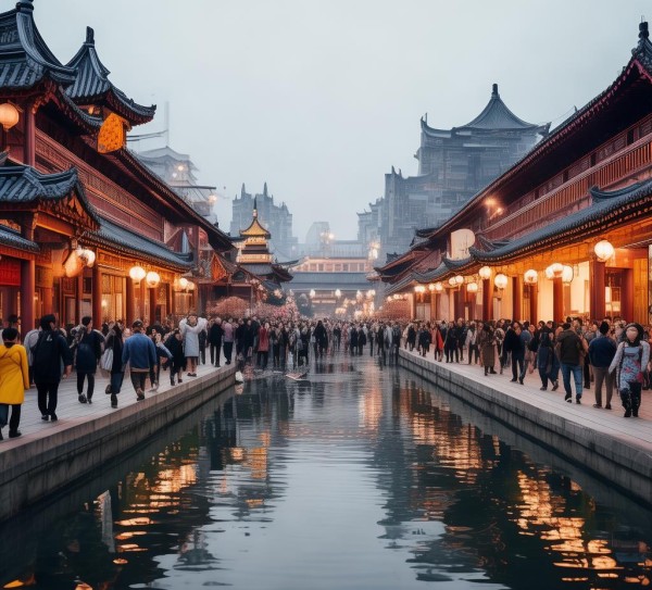 楚河汉界周末成为热门历史打卡地,楚河汉界周末成为热门历史打卡地,未来,画卷,周末,第1张
