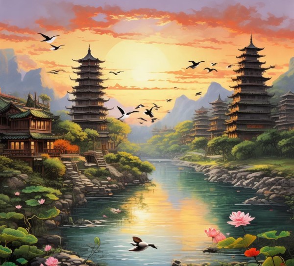 赣江之畔，南昌诗意风景画卷,赣江之畔，南昌诗意风景画卷,画卷,诗意,和谐,第1张