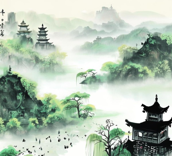 墨舞风华，作文中的风景名胜艺术再现,墨舞风华，作文中的风景名胜艺术再现,画卷,诗意,历史遗迹,第1张
