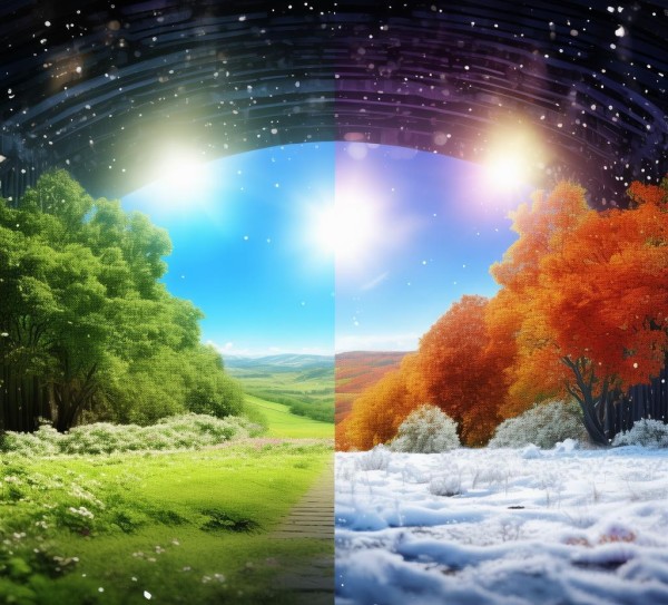 四季流转的舞台画卷,四季流转的舞台画卷,画卷,光影,第1张
