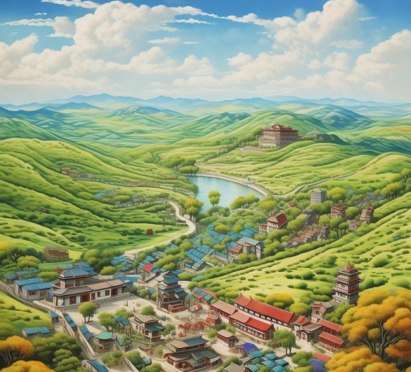 中原风情画卷——河南风景概览,中原风情画卷——河南风景概览,乡村,历史遗迹,第1张
