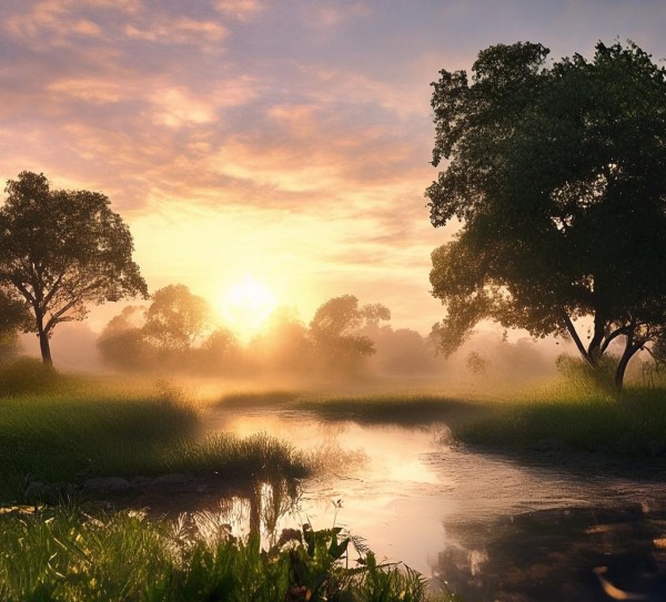 晨曦画卷，岁月静好的清晨美景,晨曦画卷，岁月静好的清晨美景,画卷,诗篇,悠然,第1张