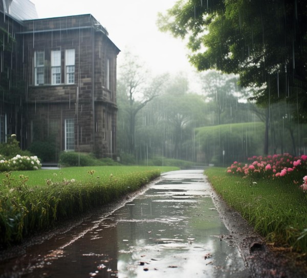 雨意朦胧中的校园美景掠影,雨意朦胧中的校园美景掠影,画卷,诗篇,第1张