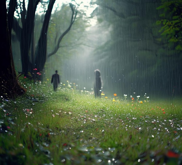 雨中漫步，心灵深处风景的邂逅,雨中漫步，心灵深处风景的邂逅,未来,画卷,诗意,第1张