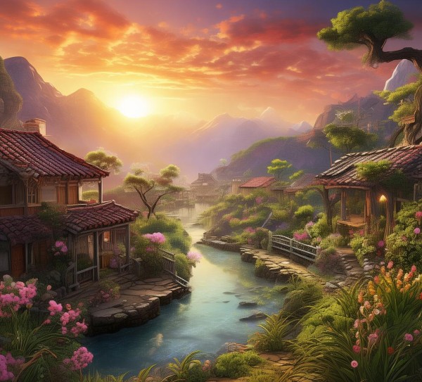家乡画卷美如诗,家乡画卷美如诗,画卷,诗篇,金黄,第1张