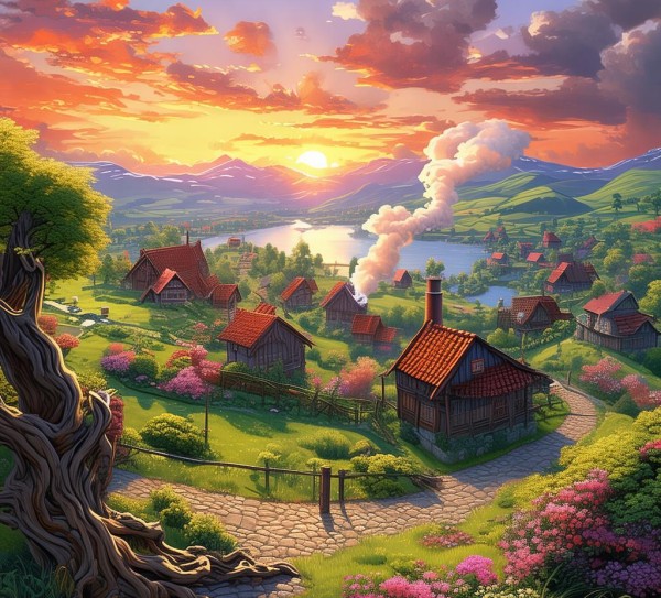家乡的独特魅力风景,家乡的独特魅力风景,画卷,旅行,金黄,第1张