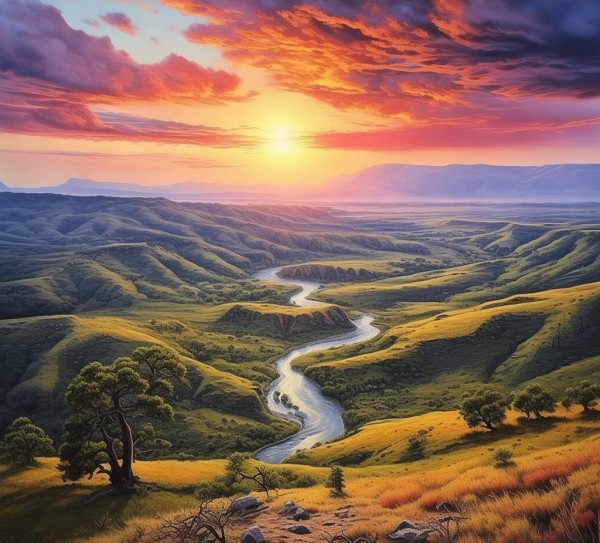 西部画卷，大自然的壮丽风光掠影,西部画卷，大自然的壮丽风光掠影,画卷,人间仙境,金黄,第1张