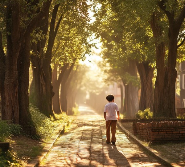 漫步回忆路，风景依旧在——我的小学时光之旅,漫步回忆路，风景依旧在——我的小学时光之旅,未来,画卷,快乐,第1张