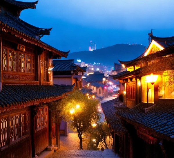 古韵与现代光影交织的宋城风景画卷,古韵与现代光影交织的宋城风景画卷,画卷,光影,风景线,第1张