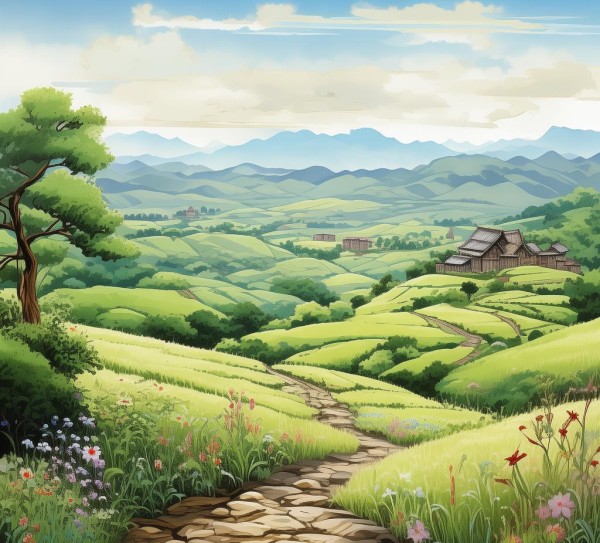 乡野画卷，探寻我的农村风景之美,乡野画卷，探寻我的农村风景之美,画卷,成长,生命,第1张
