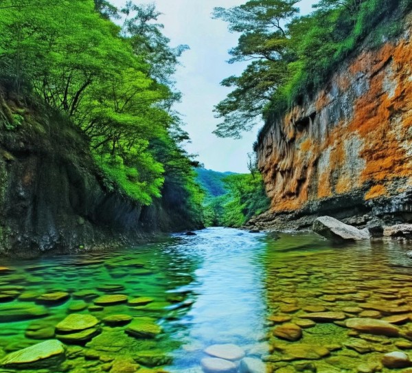 观音峡，大自然的画廊，心灵净化之地,观音峡，大自然的画廊，心灵净化之地,画卷,人间仙境,自然美景,第1张