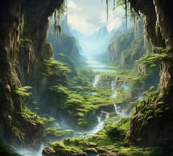双龙洞探幽，妙笔生花绘山水画卷,双龙洞探幽，妙笔生花绘山水画卷,画卷,和谐,人间仙境,第1张